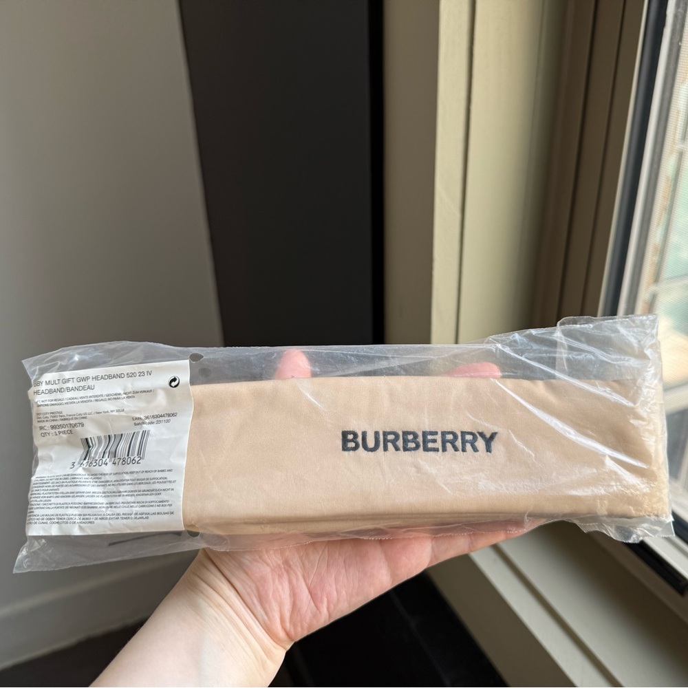 Burberry Beauty Beige Padded Silky Headband Head Wrap